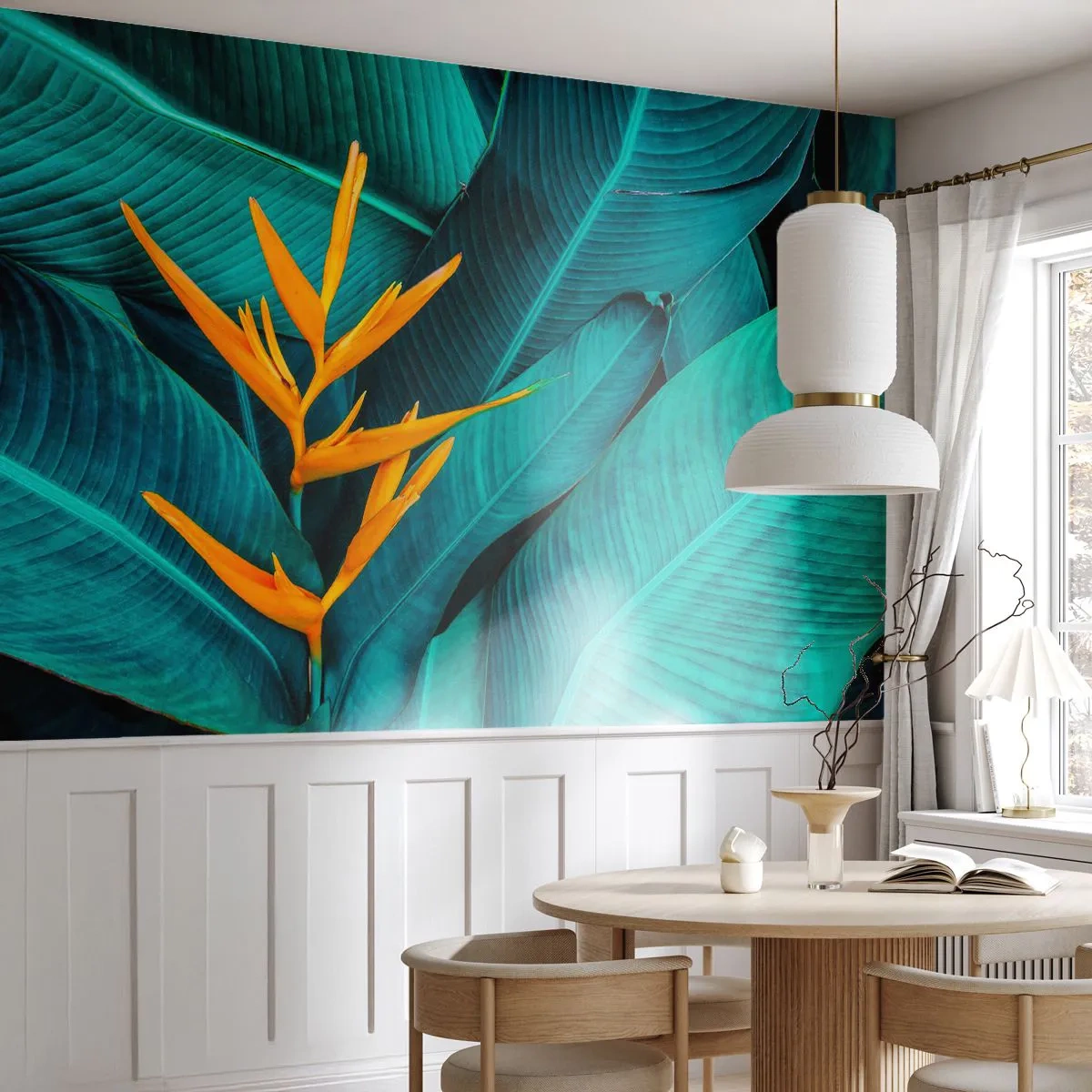 Papier Peint Photo Premium Canvas - Fleur d'Eden - Strelitzia royale, Fleur, Afrique - 150x105 cm