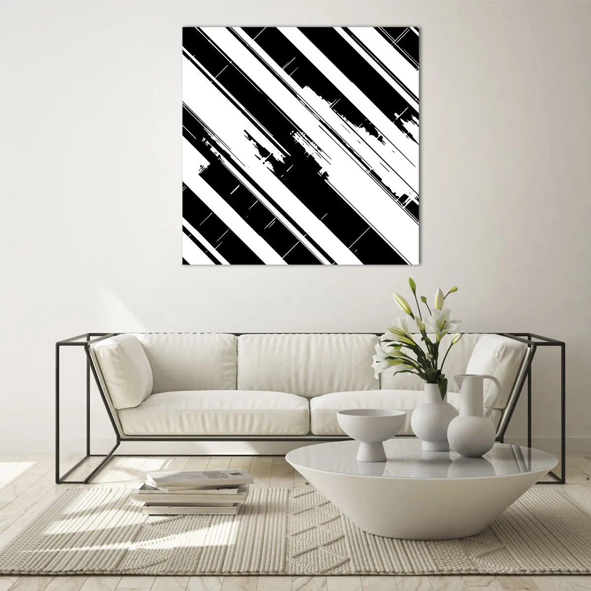 Impression sur verre - Image sur verre - Une composition intense et dynamique - 60x60 cm