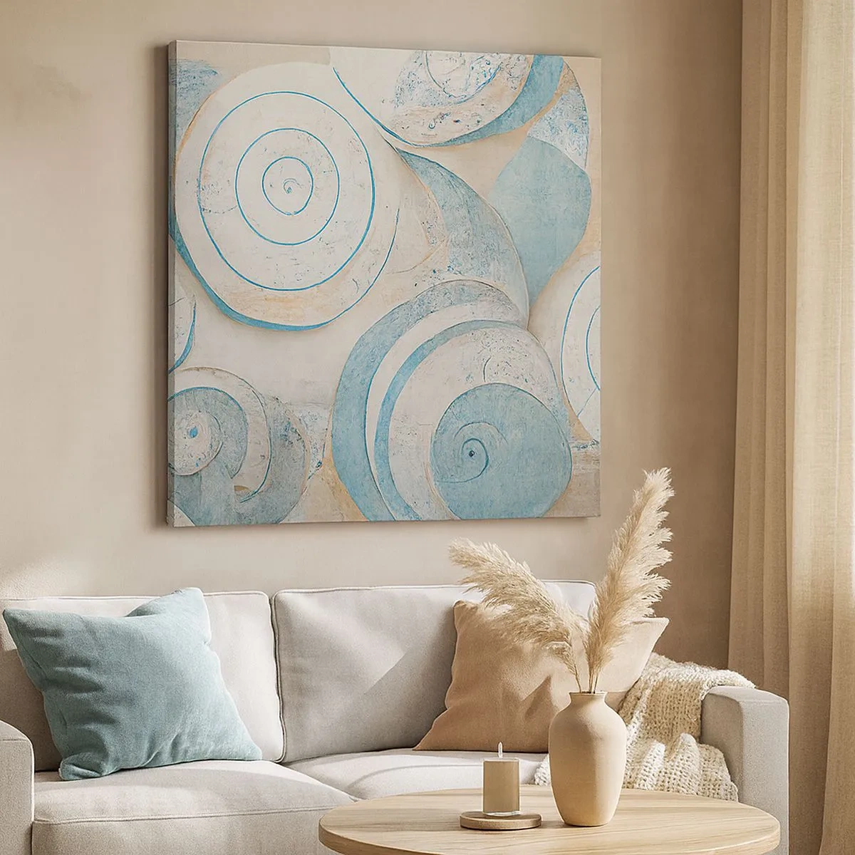 Impression sur toile - Image sur toile - Que cache la coque ? - 30x30 cm