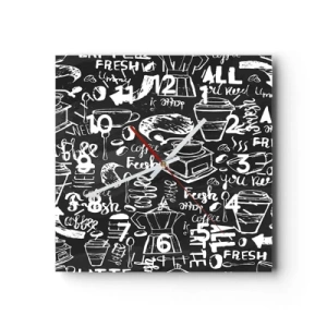 Horloge murale - Pendule murale - Tout ce dont tu as besoin c'est… - 40x40 cm