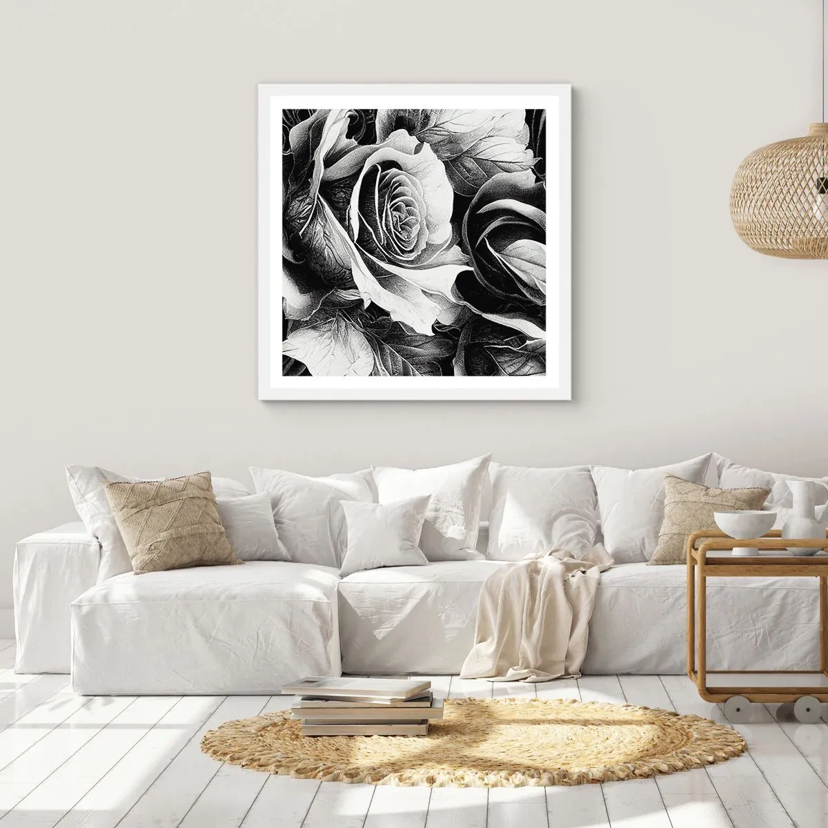 Affiche dans un cadre blanc - Poster - Toujours une reine - 30x30 cm