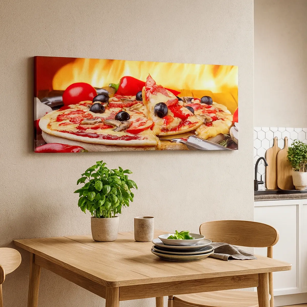 Impression sur toile - Image sur toile - From Italy with love - 30x30 cm