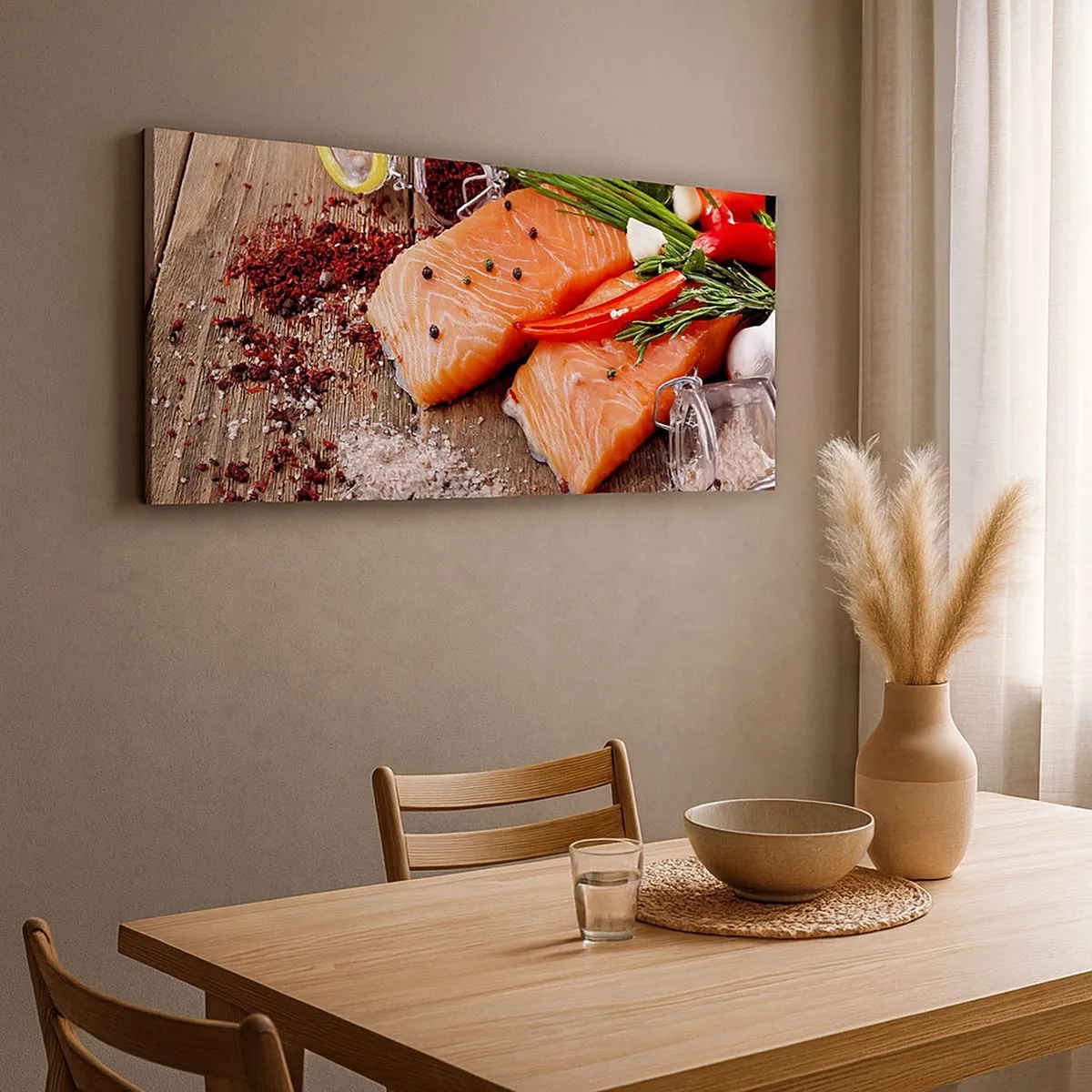 Impression sur toile - Image sur toile - Aventure norvégienne dans la cuisine - 100x40 cm