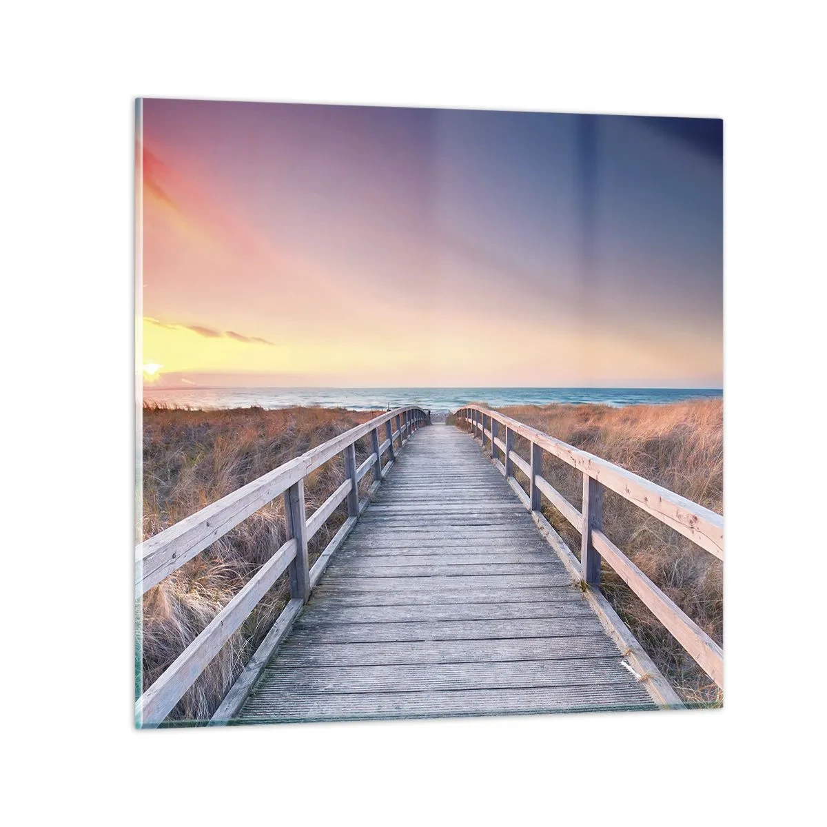 Impression sur verre - Image sur verre - Aurore baltique du soir - 40x40 cm