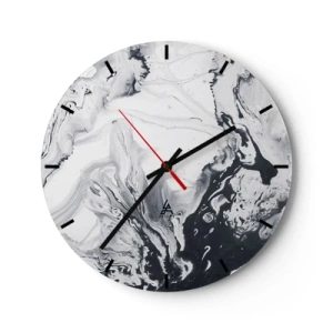 Horloge murale - Pendule murale - Au centre de la Terre - 40x40 cm