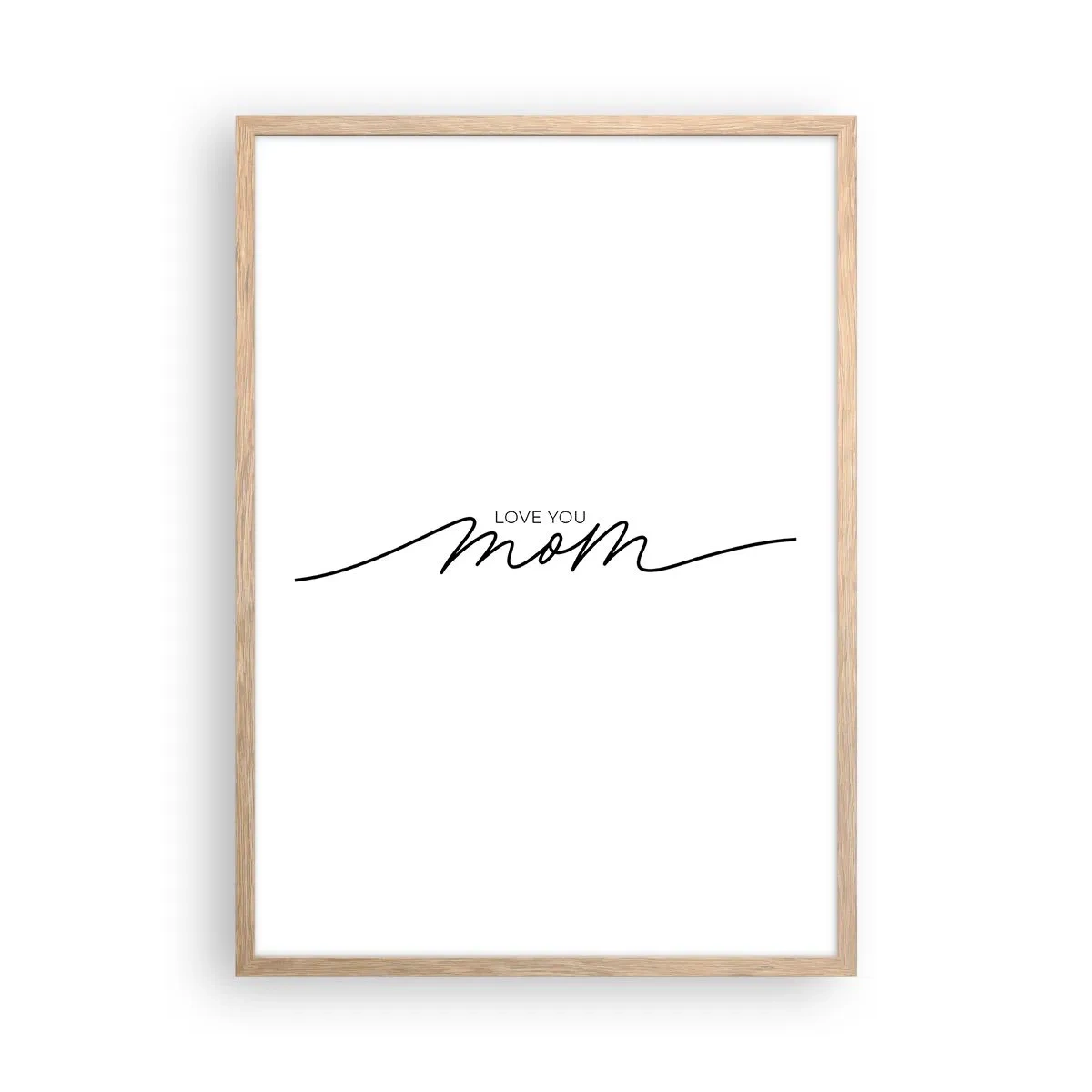 Affiche dans un chêne clair - Poster - Grand chamboulement - 50x70 cm