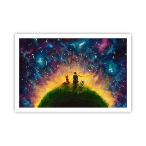 Affiche - Poster - Amour et amitié - le monde entier - 91x61 cm