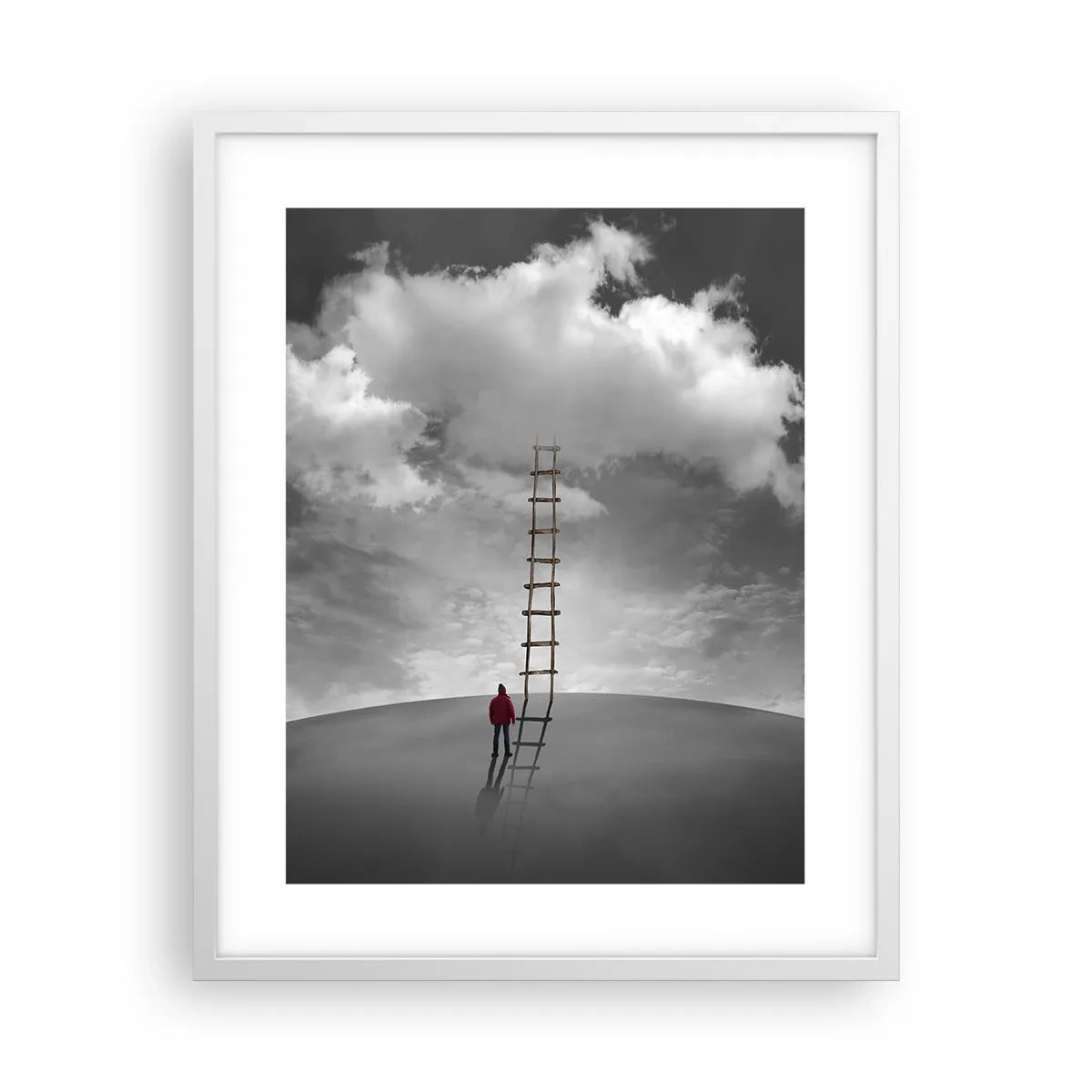 Affiche dans un cadre blanc - Poster - Tout est possible - 40x50 cm