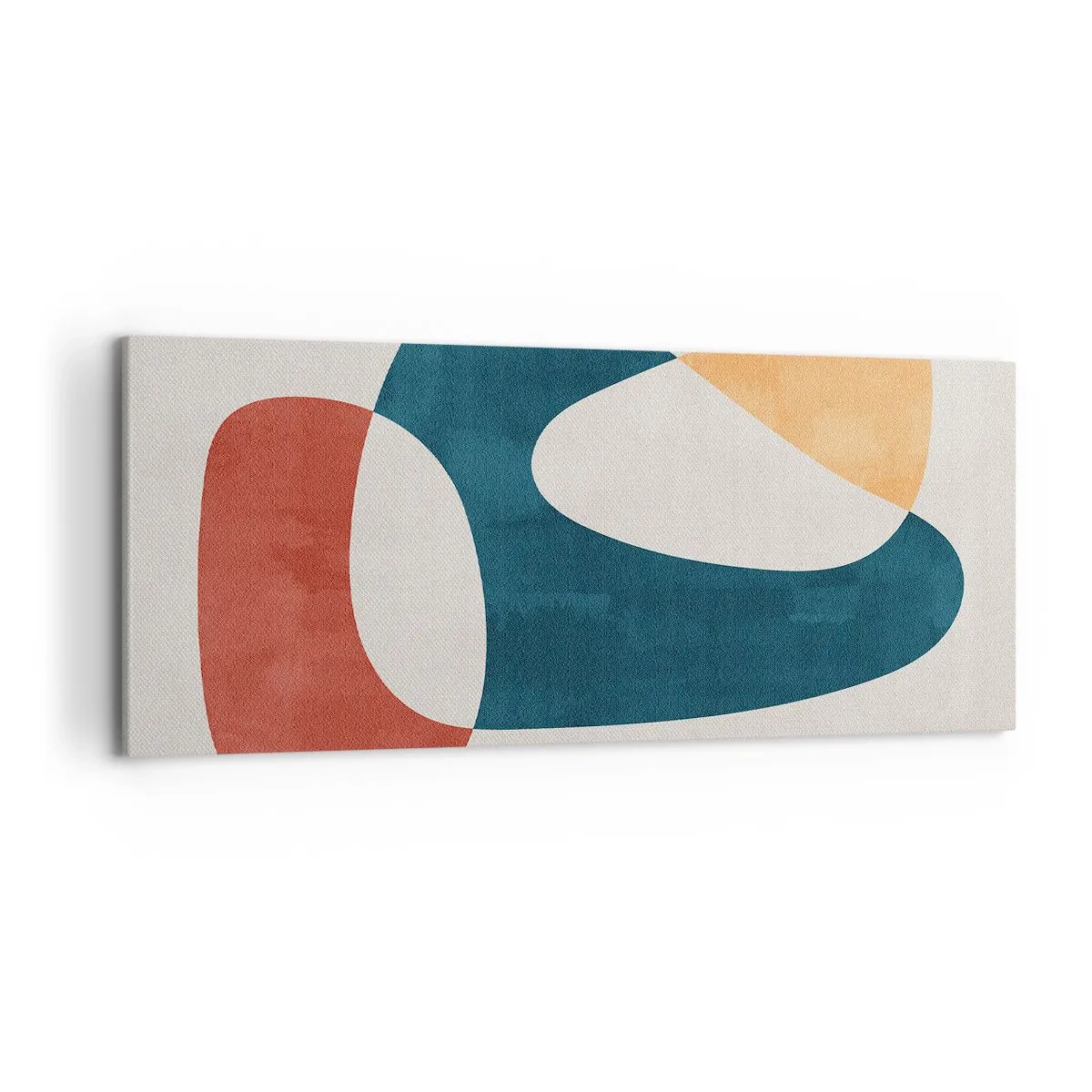 Impression sur toile - Image sur toile - Formes abstraites aux couleurs harmonieuses - 120x50cm - Influences et métamorphoses - Décoration murale moderne pour le salon et la chambre ARTTOR