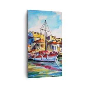 Impression sur toile - Image sur toile - Après-midi arc-en-ciel - 45x80 cm