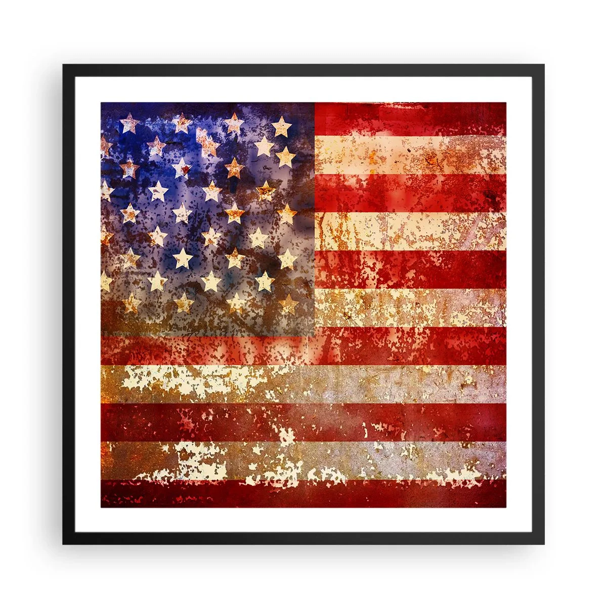 Affiche dans un cadre noir - Poster - La gloire ne s'efface pas - 60x60 cm