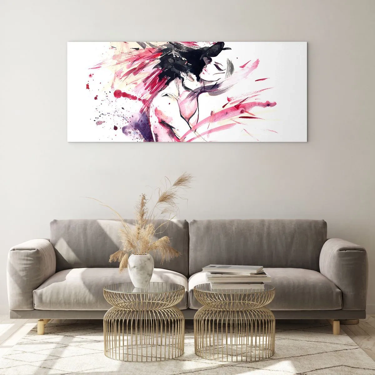 Impression sur verre - Image sur verre - Un accomplissement amoureux - 90x30 cm