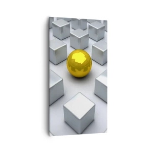 Impression sur toile - Image sur toile - Pourquoi moi? Composition géométrique - 55x100 cm