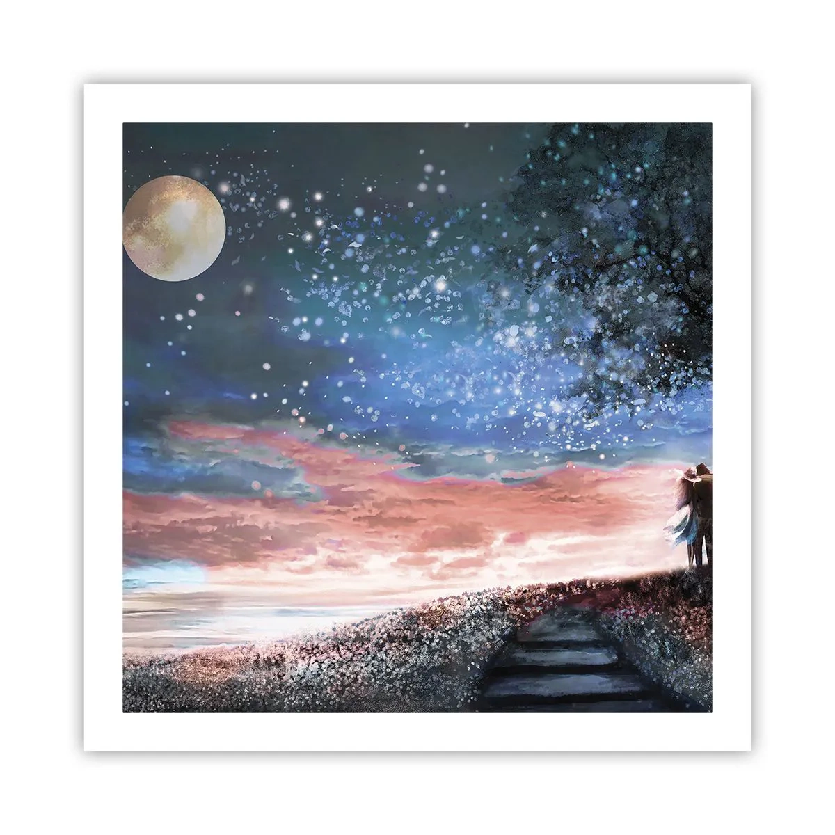 Affiche - Poster - Spectacle étoilé - 60x60 cm