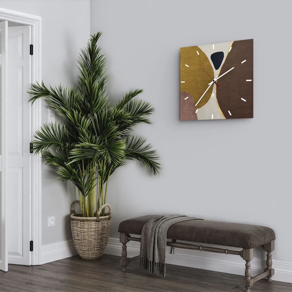 Horloge murale - Pendule murale - L'abstraction – une place dans l'espace - 40x40 cm