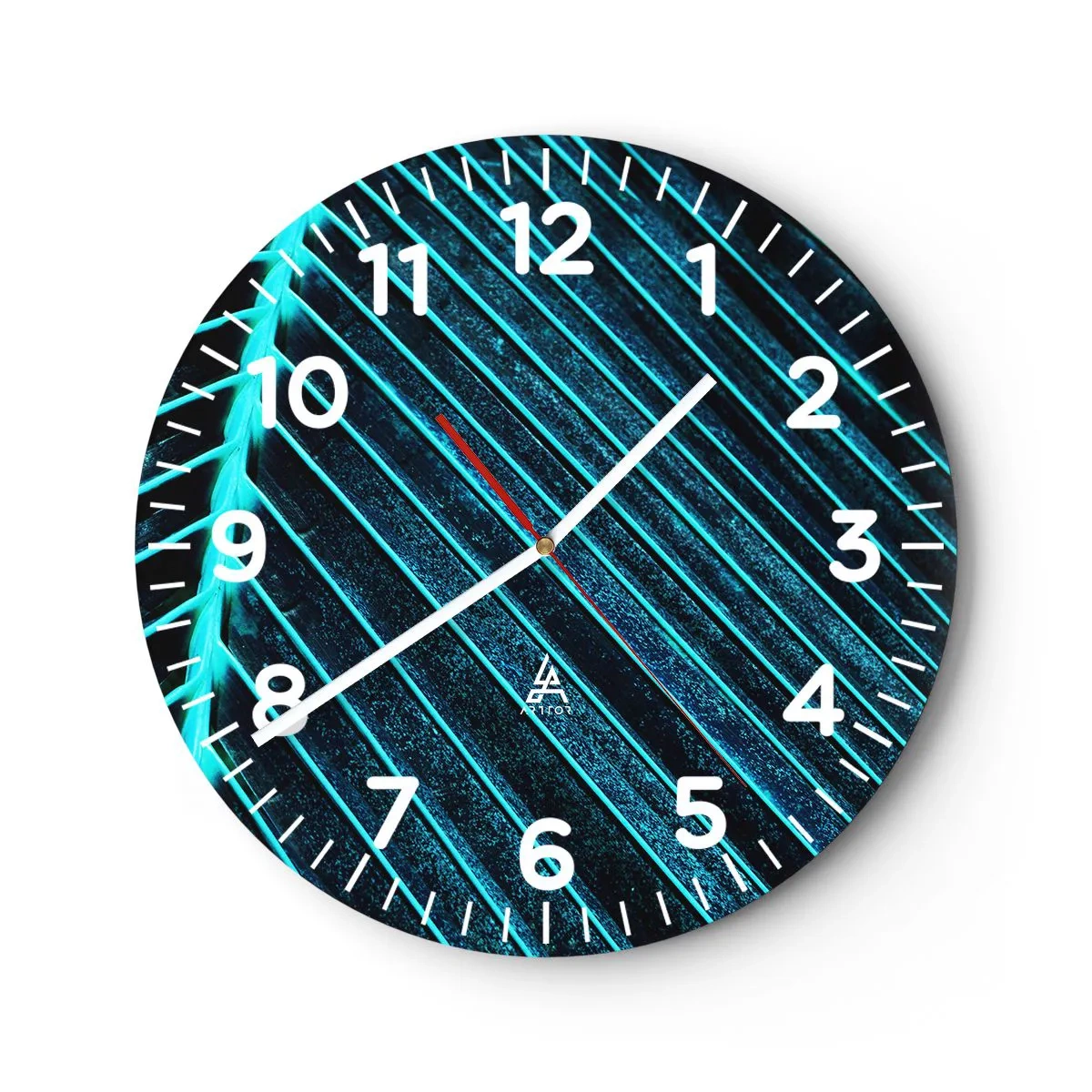 Horloge murale - Pendule murale - Texture verte - 40x40 cm