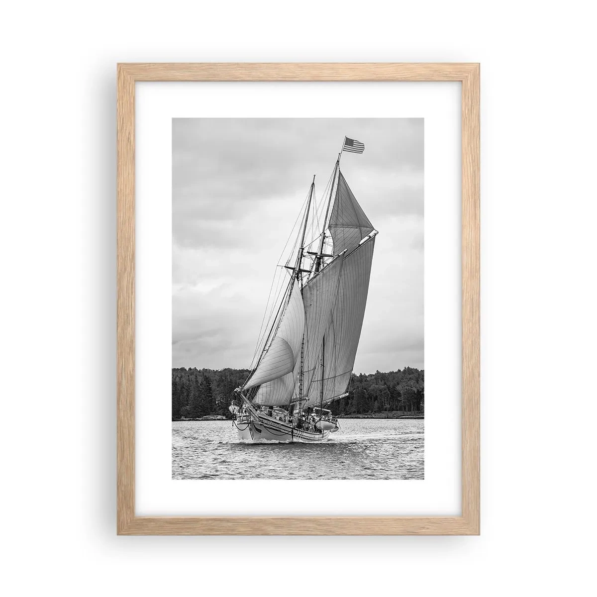 Affiche dans un chêne clair - Poster - Frères du vent - 30x40 cm