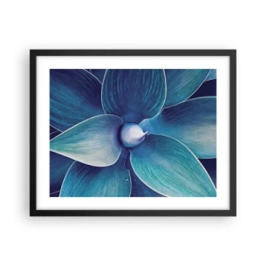 Affiche dans un cadre noir - Poster - Le bleu du ciel - 50x40 cm