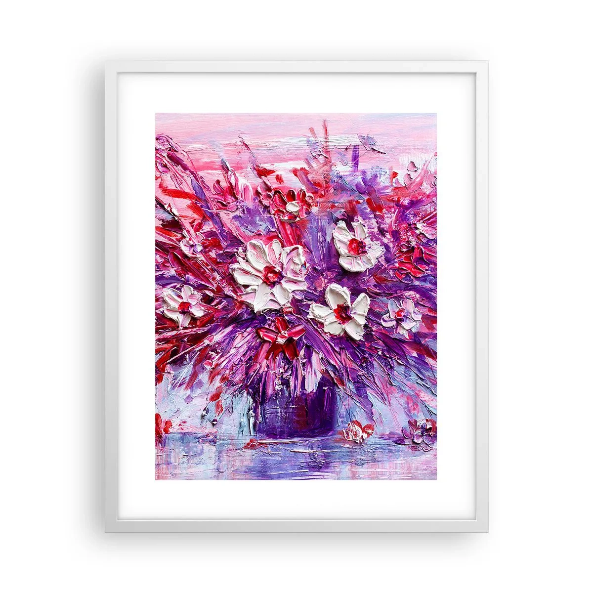 Affiche dans un cadre blanc - Poster - Innocence et passion - 40x50 cm