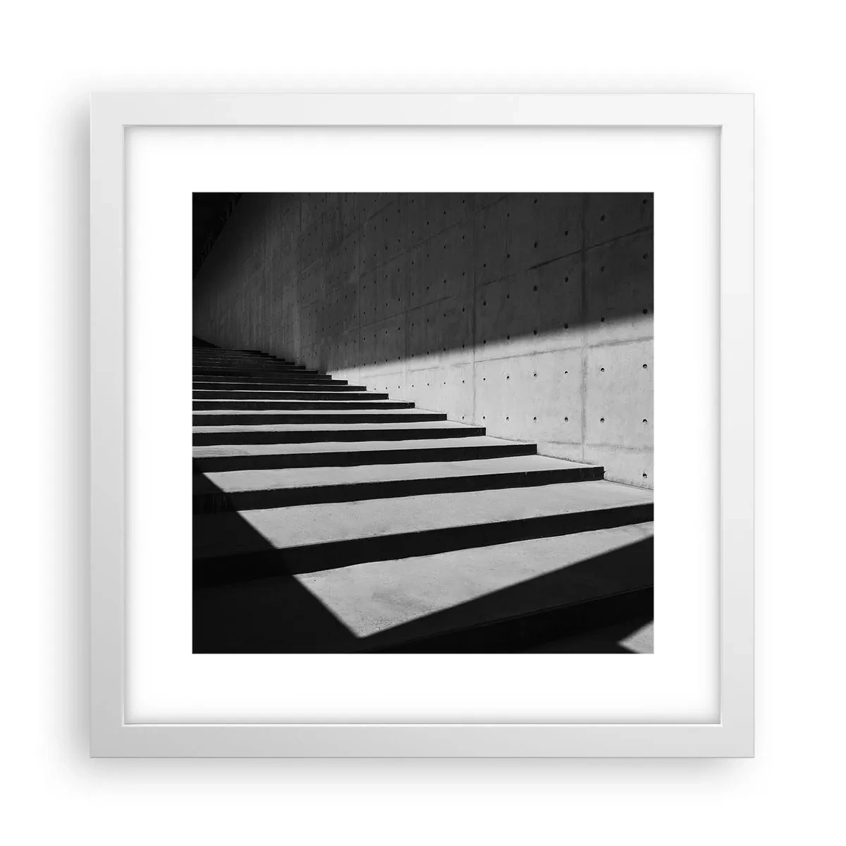 Affiche dans un cadre blanc - Poster - La beauté brute du modernisme - 30x30 cm