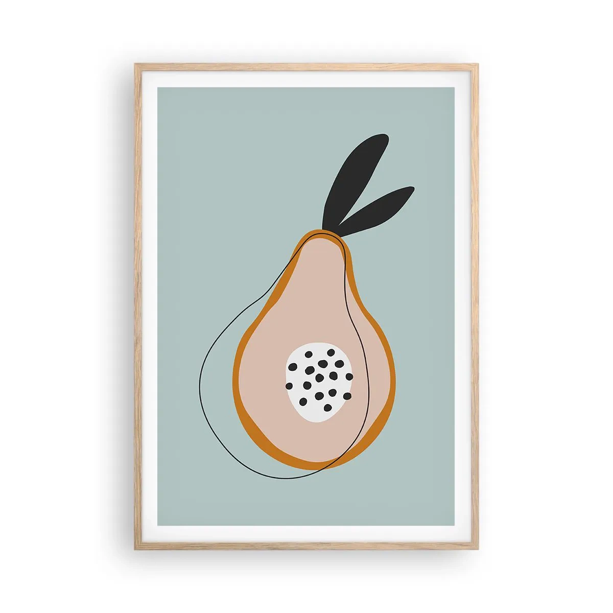 Affiche dans un chêne clair - Poster - Pénétrer la nature des choses - 70x100 cm