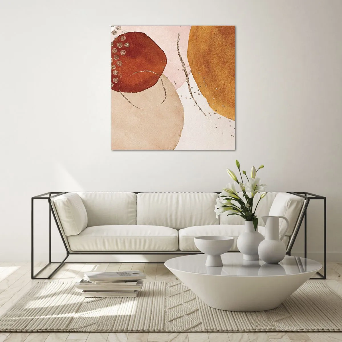 Impression sur verre - Image sur verre - Rondeur et mouvement - 30x30 cm