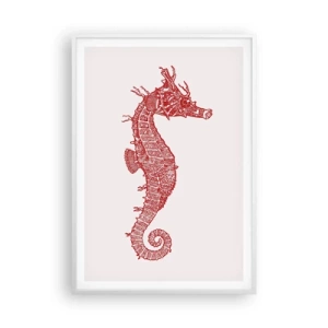 Affiche dans un cadre blanc - Poster - Une créature complexe - 70x100 cm