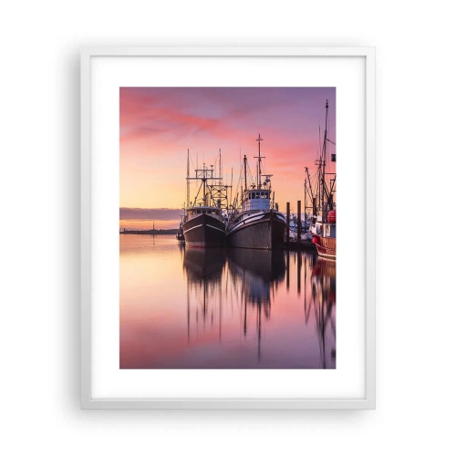 Affiche dans un cadre blanc - Poster - Avant le jour suivant - 40x50 cm