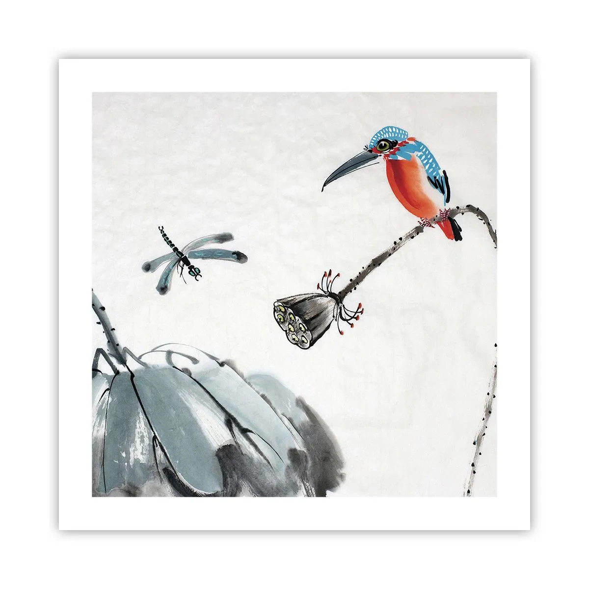 Affiche - Poster - La vie du champ - 50x50 cm