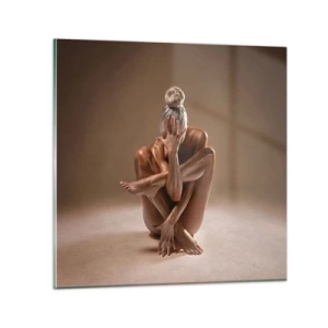 Impression sur verre - Image sur verre - Unité du corps et de l'âme - 50x50 cm