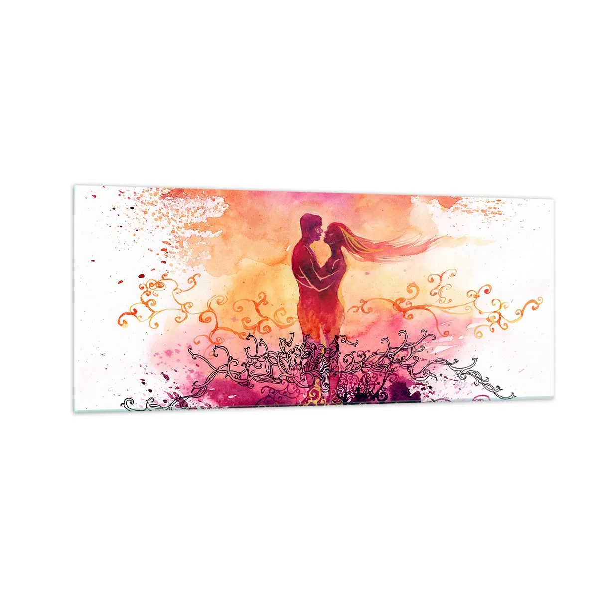 Impression sur verre - Image sur verre - Un coeur! Je n'ai pas besoin de beaucoup… - 100x40 cm