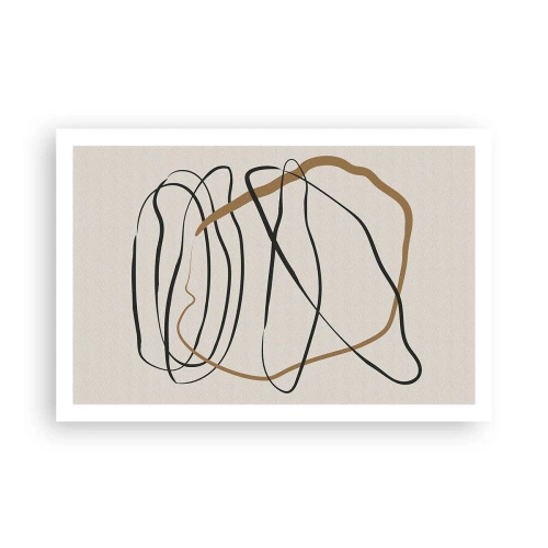 Affiche - Poster - Composition – danse en boucle - 91x61 cm