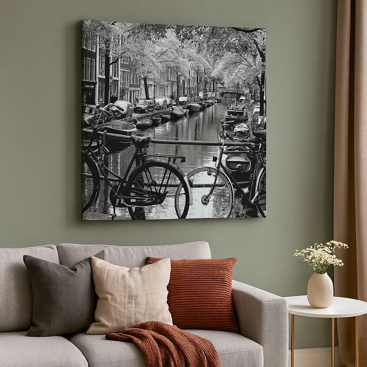 Impression sur toile - Image sur toile - Une vue très hollandaise - 30x30 cm