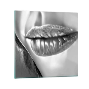 Impression sur verre - Image sur verre - Je sais à quoi tu penses… - 30x30 cm