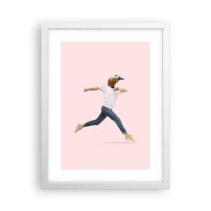 Affiche dans un cadre blanc - Poster - Une pincée d'absurdité - 30x40 cm