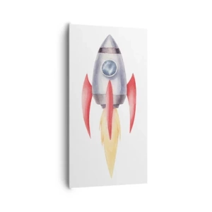 Impression sur toile - Image sur toile - Plus haut, plus vite, plus loin - 65x120 cm