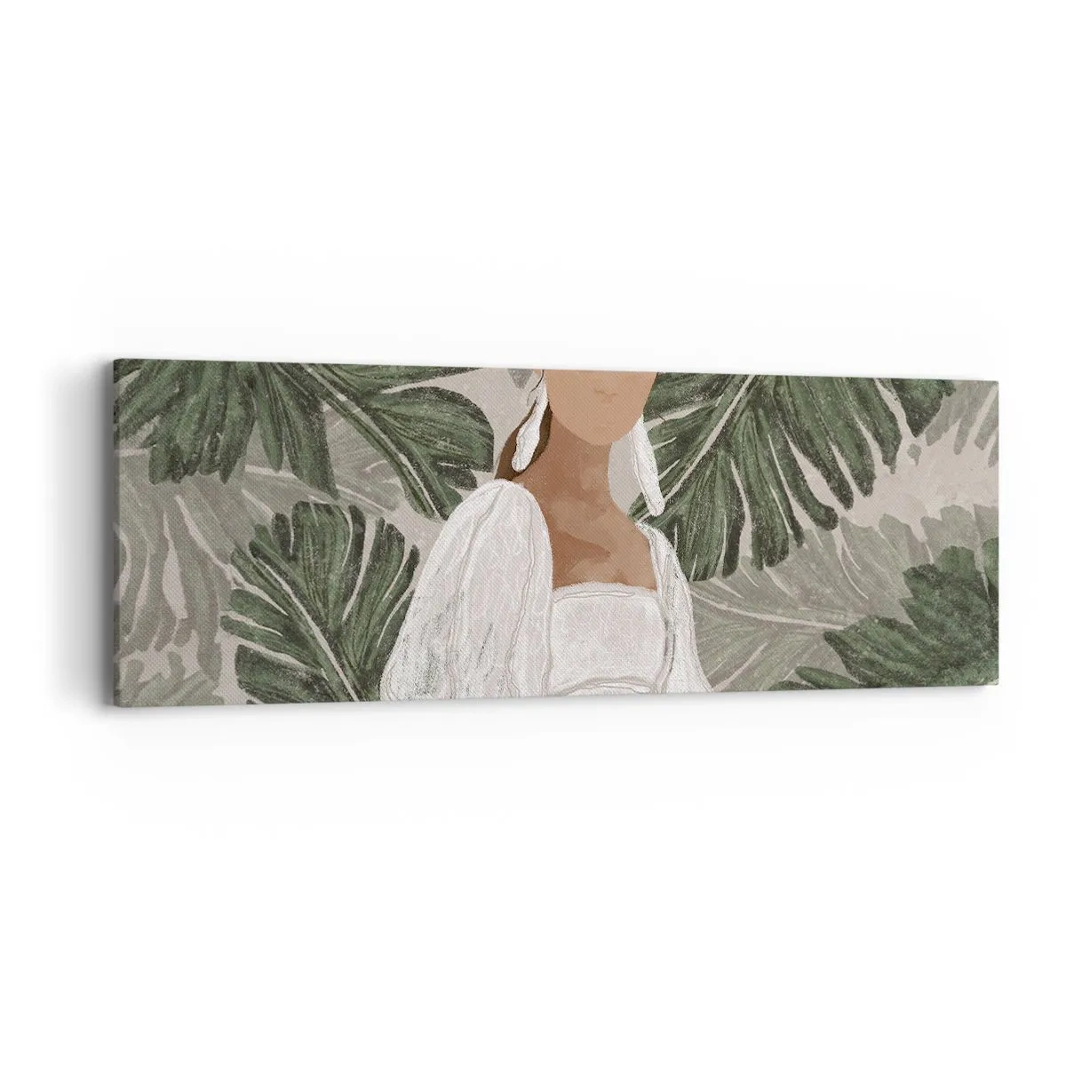 Impression sur toile - Image sur toile - Portrait exotique - 90x30 cm