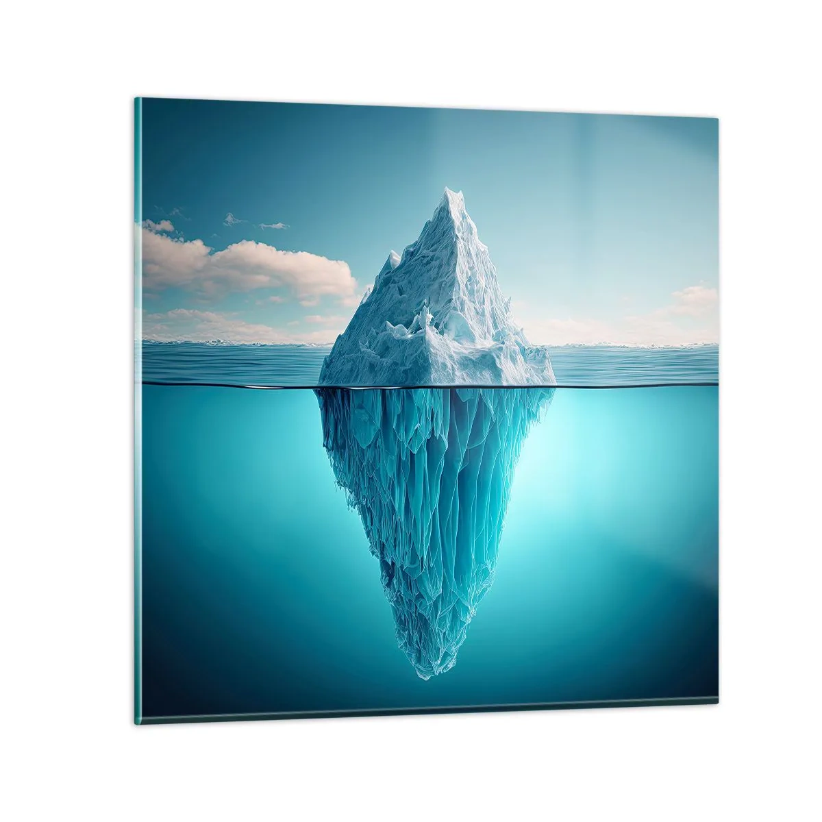 Impression sur verre - Image sur verre - Reine de Glace - 60x60 cm