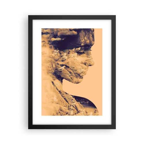 Affiche dans un cadre noir - Poster - Beauté de la nature - 30x40 cm