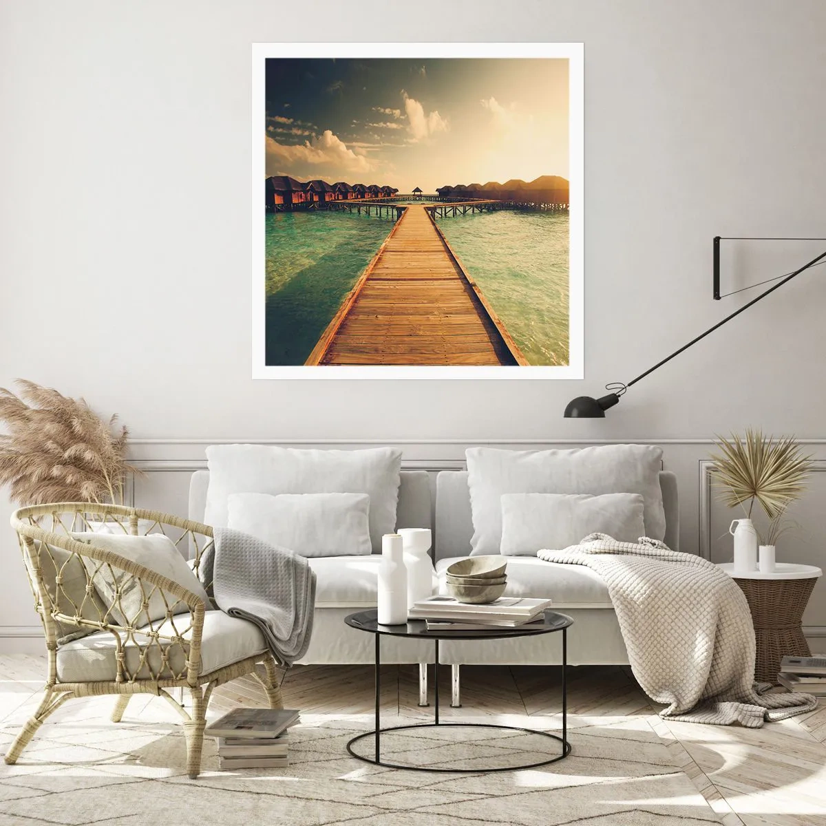 Affiche - Poster - Invitation chaleureuse - 40x40 cm