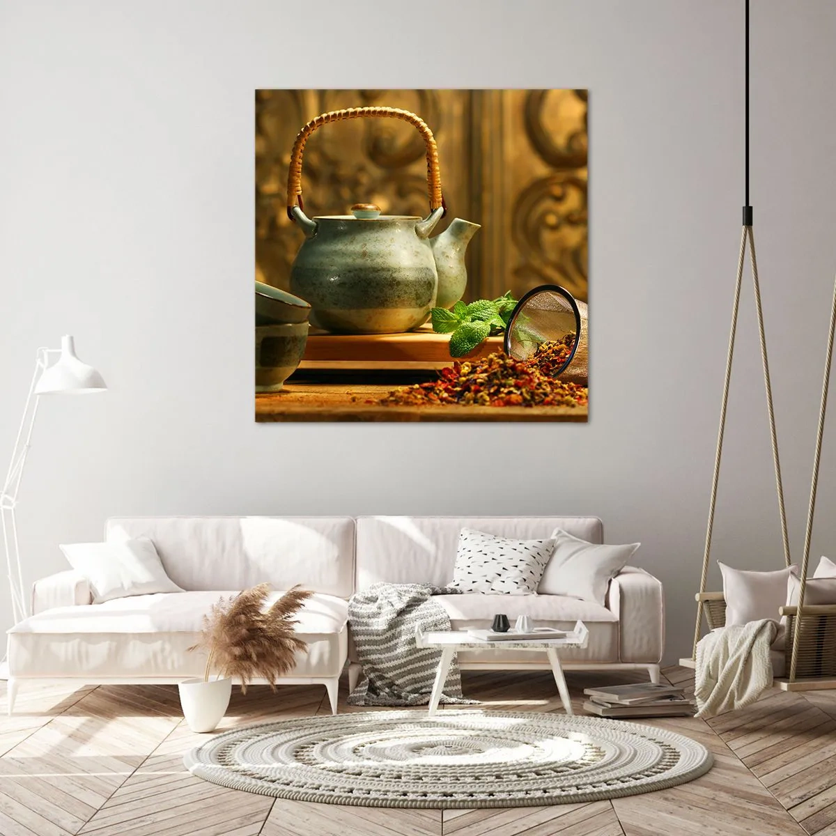 Impression sur toile - Image sur toile - Un traité sur la consommation de thé - 40x40 cm