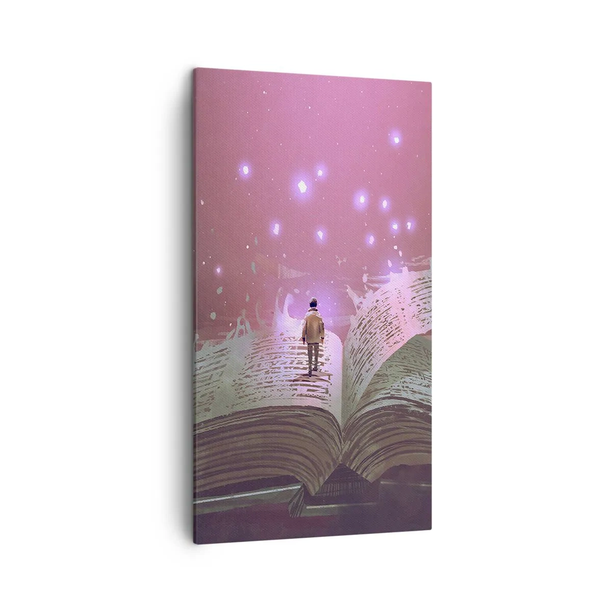 Impression sur toile - Image sur toile - Invitation à un autre monde - lisez ! - 45x80 cm