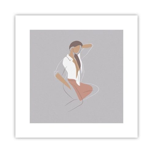 Affiche - Poster - Contour gracieux - 30x30 cm