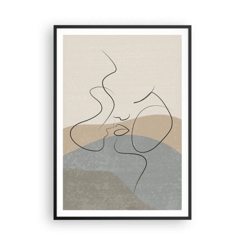 Affiche dans un cadre noir - Poster - Comme un coup de pinceau - 70x100 cm