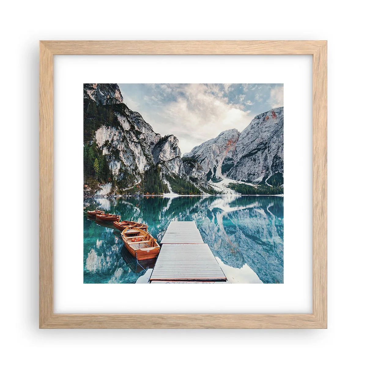 Affiche dans un chêne clair - Poster - On va te montrer la beauté - 30x30 cm