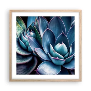 Affiche dans un chêne clair - Poster - Force vital - 50x50 cm