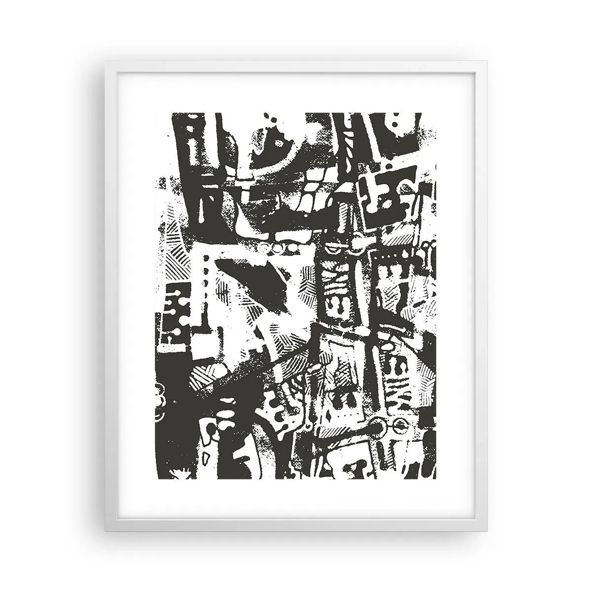 Affiche dans un cadre blanc - Poster - Ordre ou chaos? - 40x50 cm