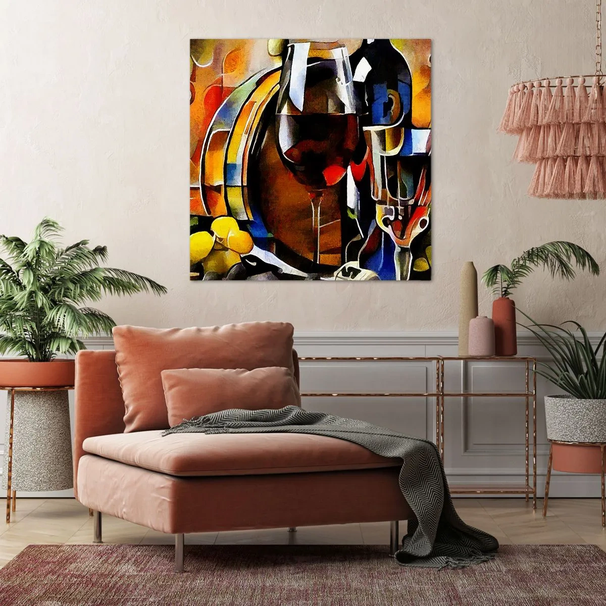 Impression sur toile - Image sur toile - Et le monde prend des couleurs - 60x60 cm