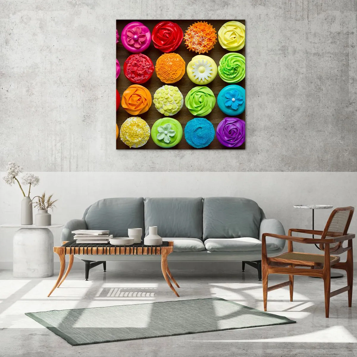 Impression sur verre - Image sur verre - Tous différents - tous délicieux - 60x60 cm