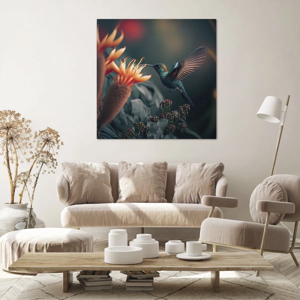 Impression sur toile - Image sur toile - une vie vraiment colorée - 40x40 cm